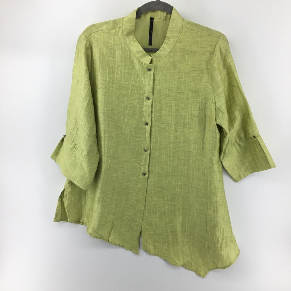 I.C. by Connie K Asymmetrical Button Down Shirt